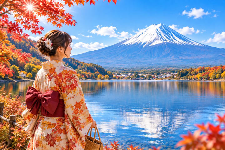 Berangkat dari Tokyo: Tur Sehari Pemandangan Indah Gunung Fuji | Stasiun ke-5, Matcha Danau Kawaguchiko, Oshino Hakkai, Taman Arakurayama Sengen