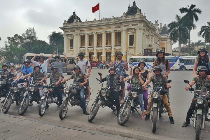 Tur Sepeda Motor Setengah Hari Hanoi Dengan Mencicipi Makanan