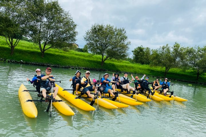 Yilan|Pengalaman Sepeda Air di Dongshan River Water Park