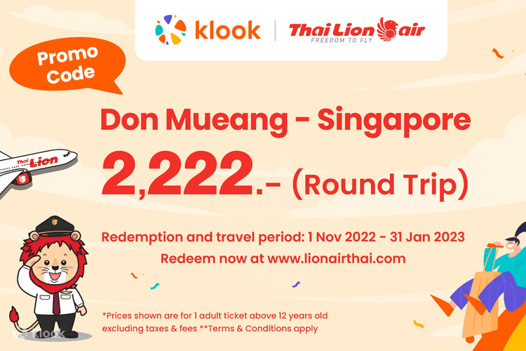 Thai Lion Air Promo Code for Domestic Flights - Klook Malaysia