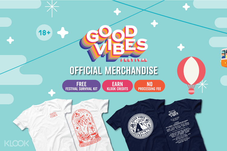 Good Vibes Festival 2018 Exclusive T Shirt Pre Order Kuala Lumpur Malaysia Klook Singapore