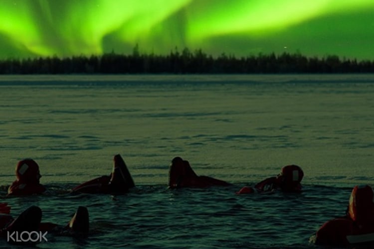 Forest Lake Ice Floating and Aurora Borealis Experience in Image#10 Forest Lake Ice Floating and Aurora Borealis Experience in