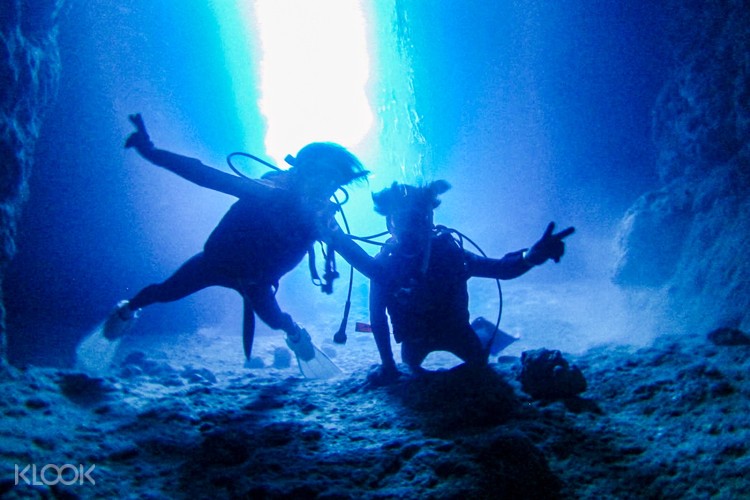 Blue Cave Activity Sunset Kayak With Drone Photo Shoot With Seamole In Okinawa