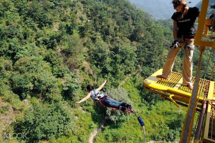 Up To 10 Off Bungee Jumping In Rishikesh India Klook India The jump in goa is from a height of 55m, and will cost you inr 4,110 (with gst) and for inr 4,850 they will also give you the complete video recording of your epic jump. inr