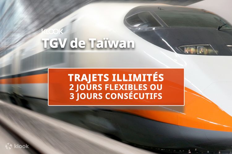Train à grande vitesse de Taïwan : pass illimité 2/3 jours - Klook