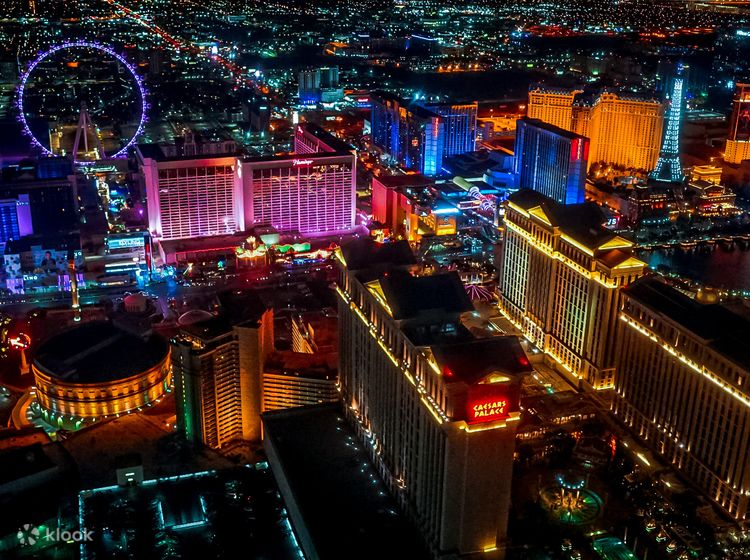 Nightlife in Las Vegas, the USA