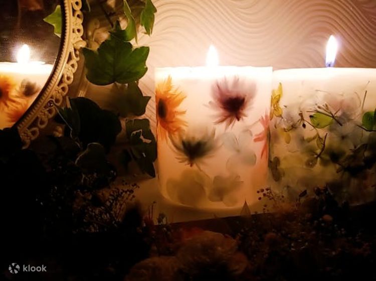 Mie / Suzuka] Experience healing with transparent candles Making gel  candles 300 kinds of flowers to put in