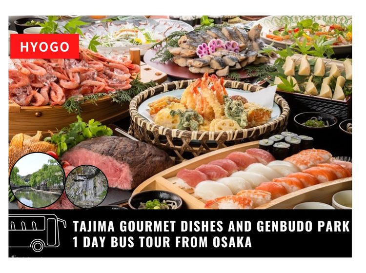 Genbudo Park and Kinosaki Onsen Join In One Day Bus Tour with  All-you-can-eat Tajima Cuisine from Osaka - Klook