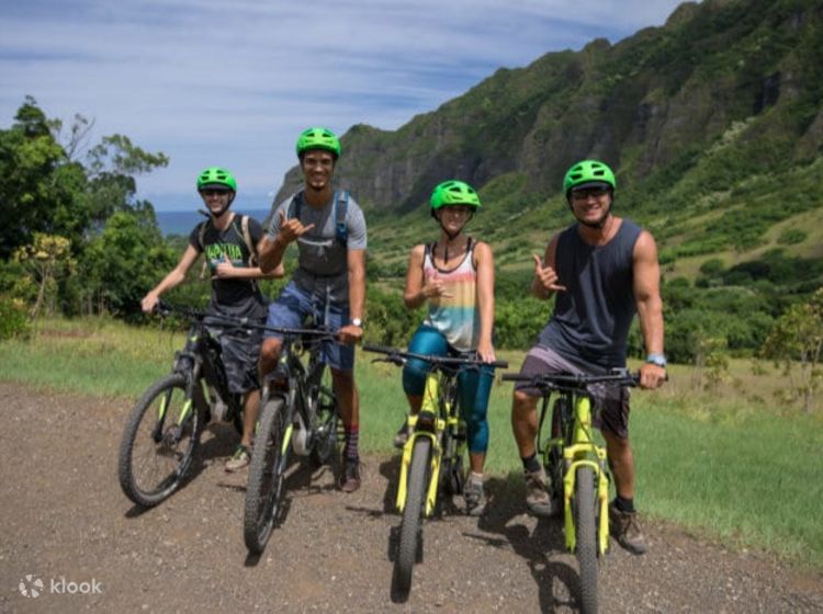 Kualoa Ranch Electric Mountain Bike Adventure Tour in Hawaii