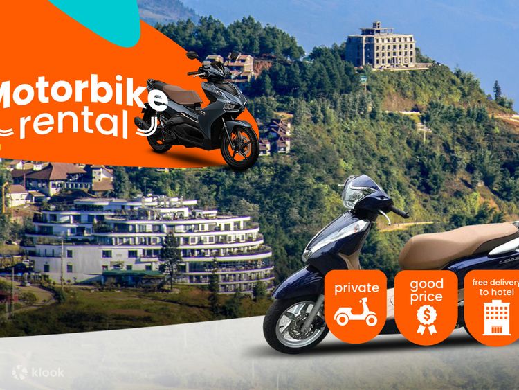Renting motorbike on sale