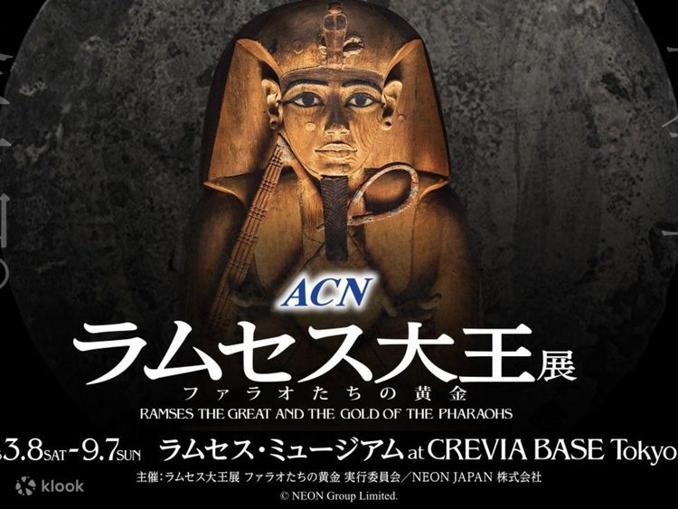 ACNエジプト古代遺物巡回展「ラムセスとファラオの黄金」東京に