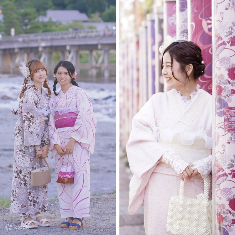 嵐山着物レンタル 無料ヘアセット付（京都愛和服 嵐山渡月橋店） | Klook