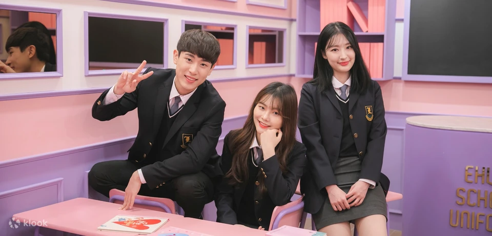 Lotte World Ehwa Korean School Uniform Rental Experience