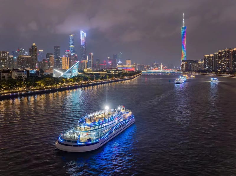 [Near Canton Tower & Haixinsha] Guangzhou Pearl River Night Cruise (Dashatou Pier)