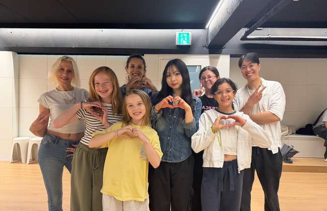 Myeongdong K-pop dance class with photos and video