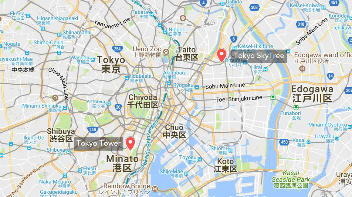Tokyo Tower Location Map Tokyo Tower Vs Tokyo Skytree – What's The Difference?- Klook Philippines