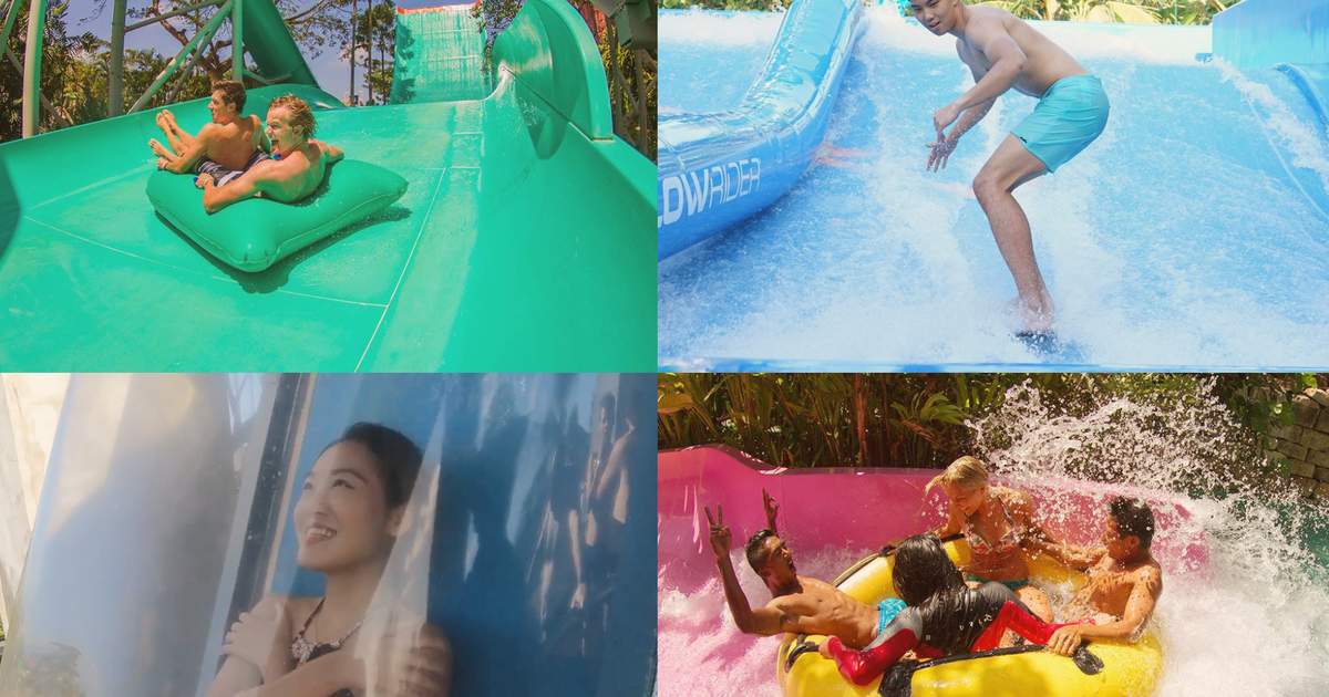 Girlfriend nude water slide topless