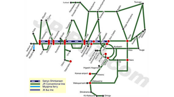 Jr pass карта покрытия
