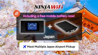 日本 4G LTE Wi-Fi（日本空港受取 / 無料チャージャー付き）