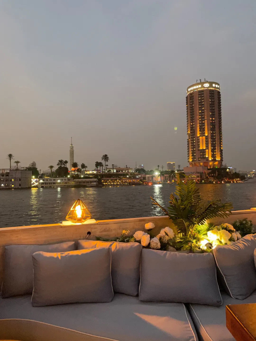 Dining experience during a Cairo Nile cruise