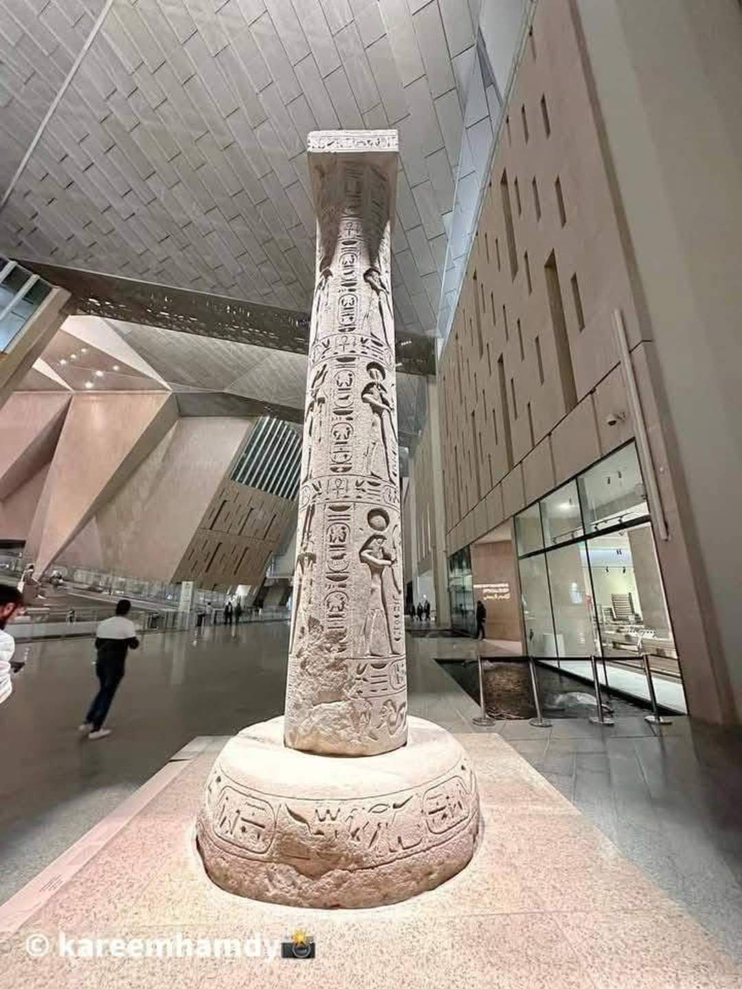 Ancient Egyptian artifacts and historic details from a museum collection