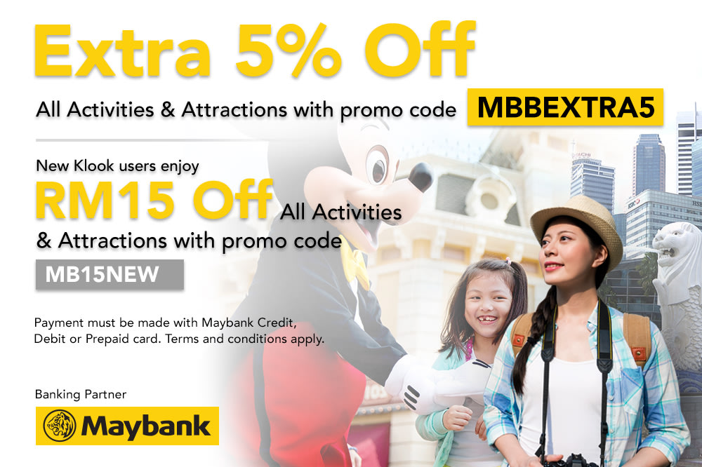 Klook Maybank Exclusive Promo Klook