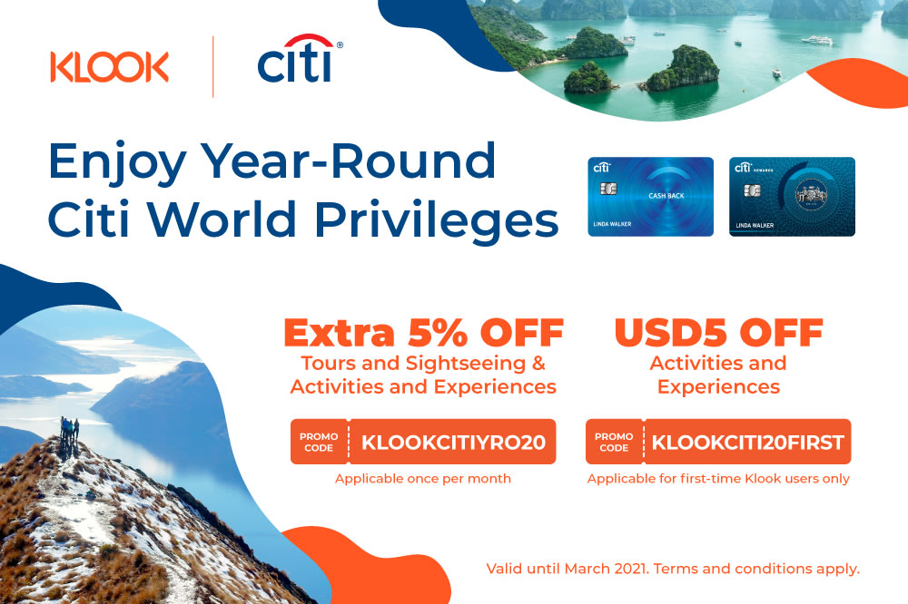 Citibank World Privileges 2020- Klook Hong Kong