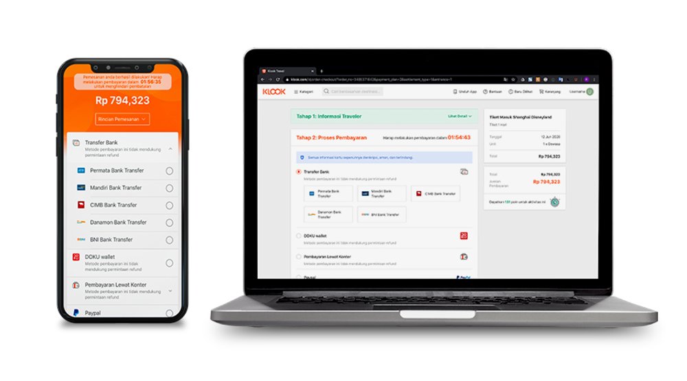 Pilihan Pembayaran Transfer Bank di Klook