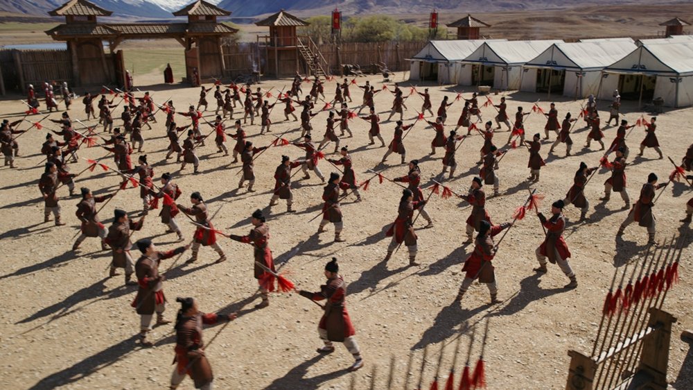 disney mulan movie production set