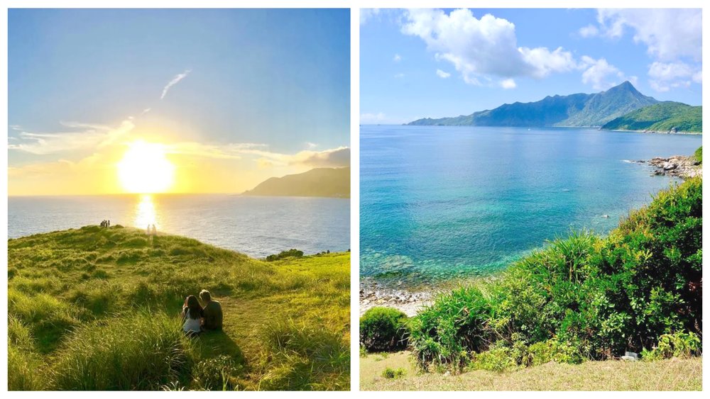 塔門美景好比蘭嶼草地