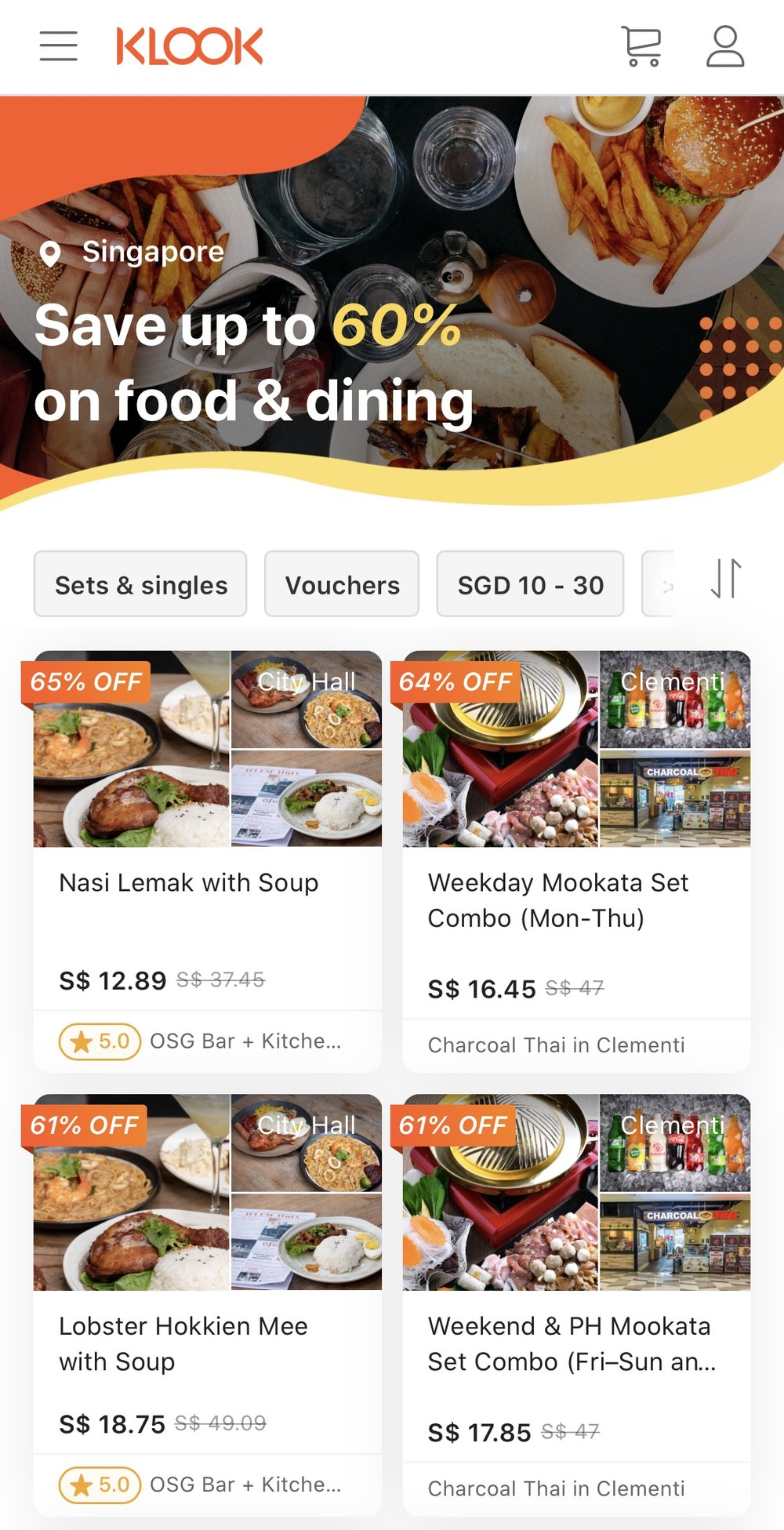 Singapore Food Promotions 1for1 And Up To 65 Off Restaurant Food