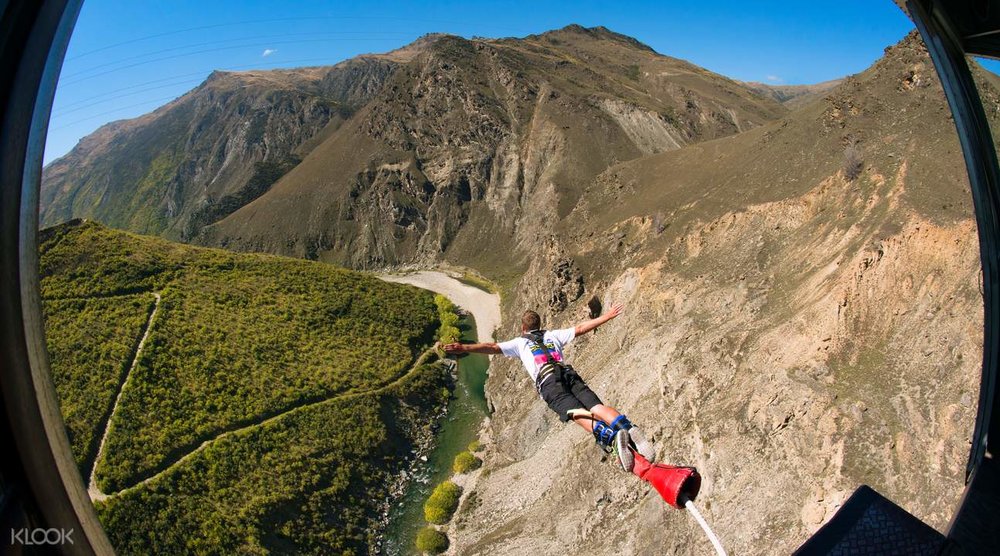 The nevis swing in Queenstown