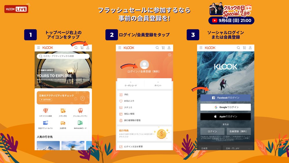 事前の会員登録を
