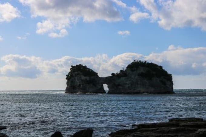 和歌山圓月島。攝影：老蝦