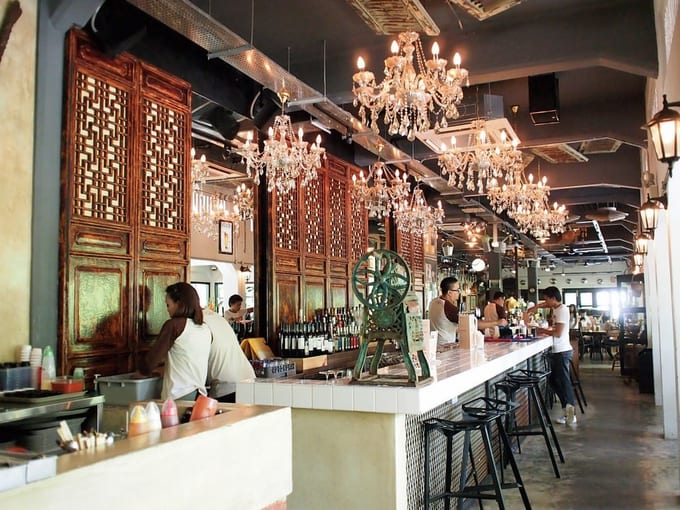 quán cafe ở singapore: coastal settlement