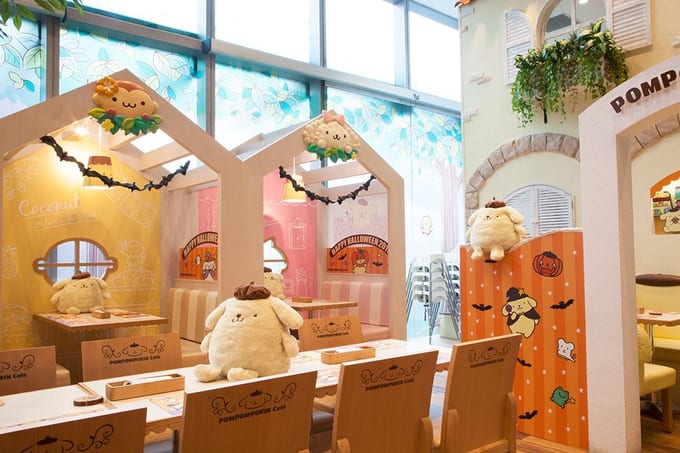 quán cafe ở singapore: quán pompompurin