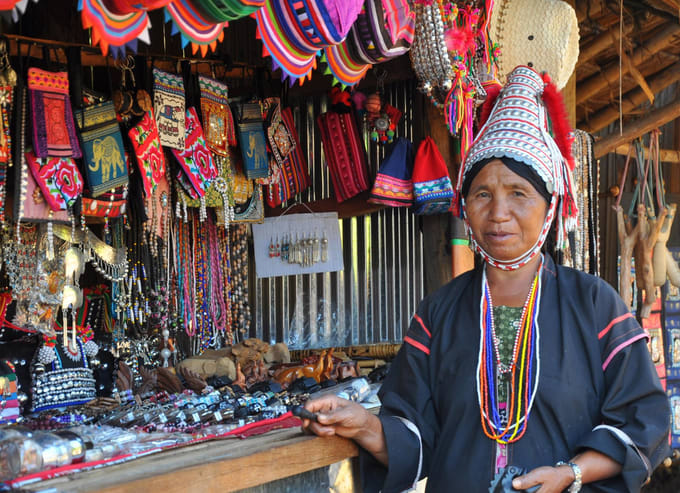 du lịch tự túc chiang mai: phụ nữ hill tribe