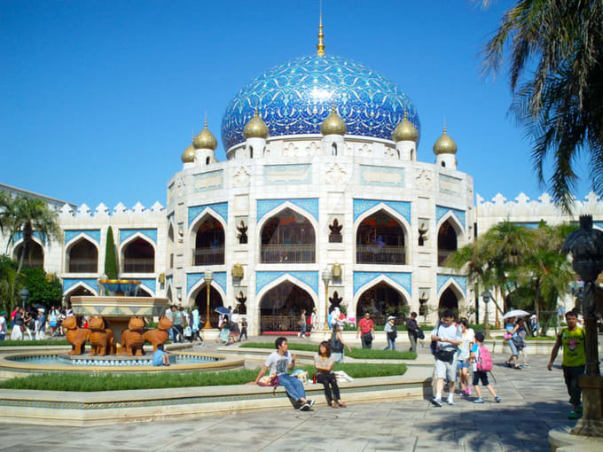 công viên đại dương tokyo disneysea: cung điện ả rập