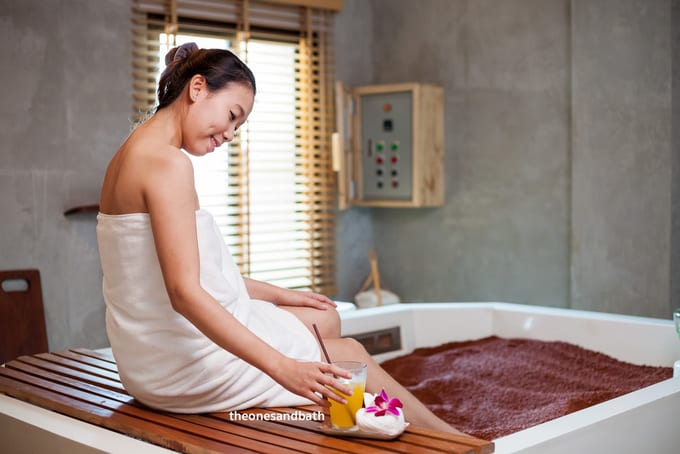 phòng massage tại one sand bath therapy