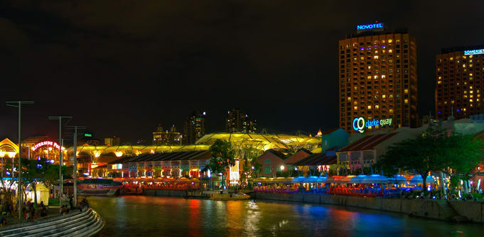 river quay là một trong những điểm đến ở singapore cho hội độc thân