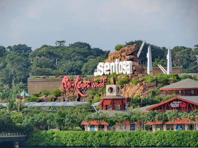 đảo sentosalà một trong những điểm đến ở singapore cho hội độc thân