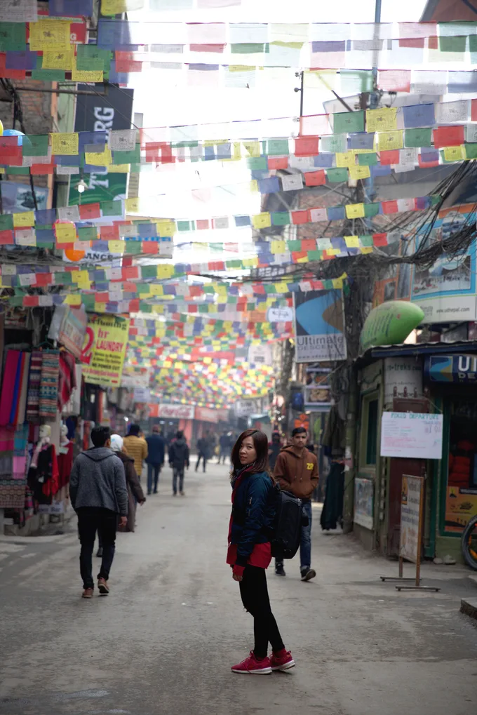 du lịch nepal: một góc phố thamel