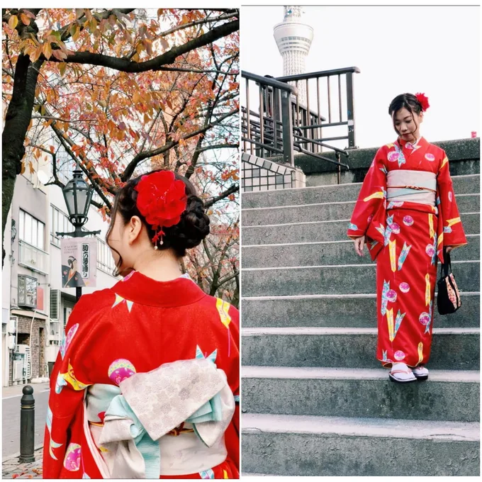 mặc kimono ở nhật bản: dạo quanh phố