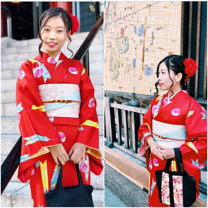 mặc kimono ở nhật bản: dạo quanh asakusa 