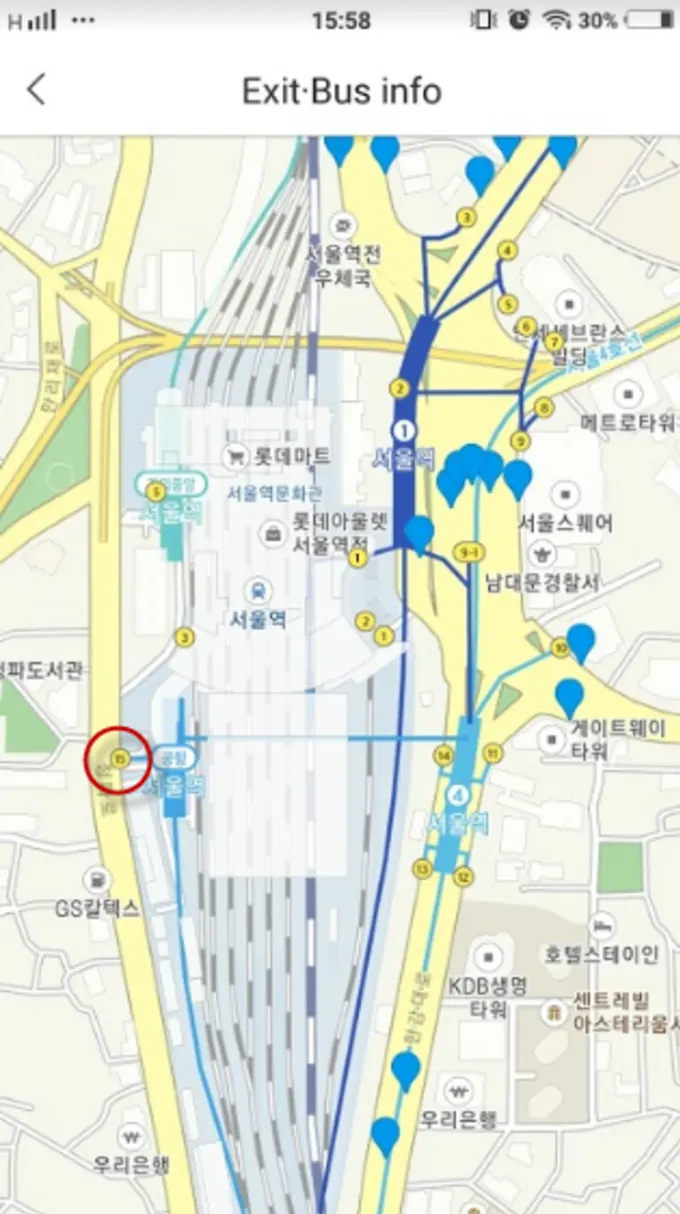 bản đồ seoul station cho chuyến du lịch tự túc hàn quốc