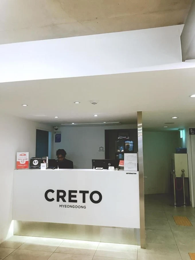 khách sạn creto là nơi ở trong lịch trình mua sắm ở seoul