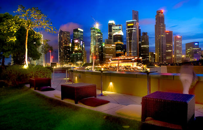 điểm đến cho các cặp đôi ở Singapore: esplanade roof garden