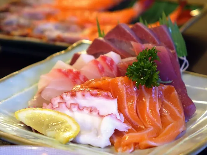 sashimi ở jeju 