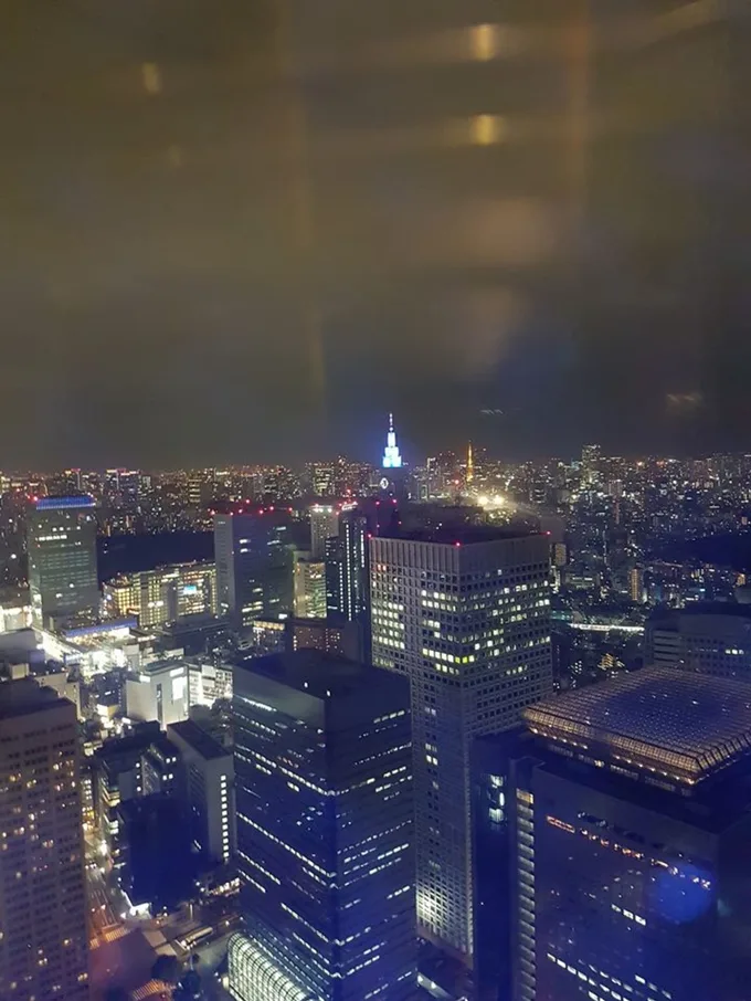 góc nhìn từ đài quan sát tòa nhà chính phủ tokyo