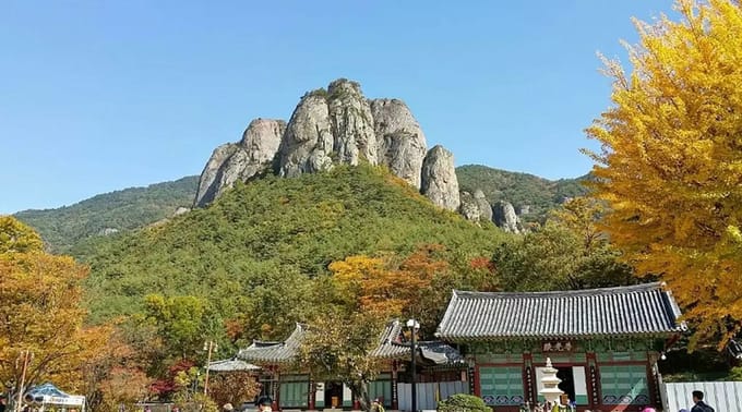 mùa thu tại núi Juwangsan 